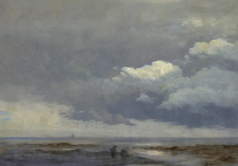 Cloud Study with Two Figures av Albert Bierstadt