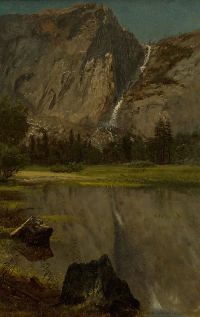 Vattenfallen i Hetch Hetchy, Kalifornien av Albert Bierstadt