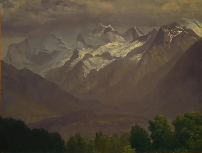 Högt uppe i bergen av Albert Bierstadt