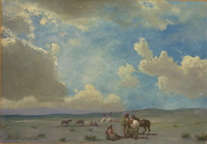 Indian Encampment av Albert Bierstadt