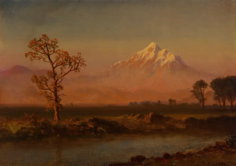 Mount Hood av Albert Bierstadt