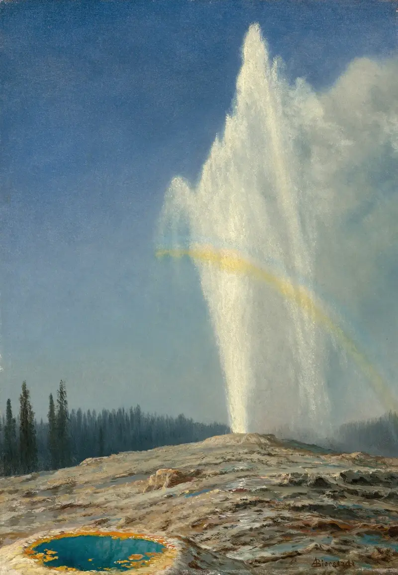 Old Faithful av Albert Bierstadt