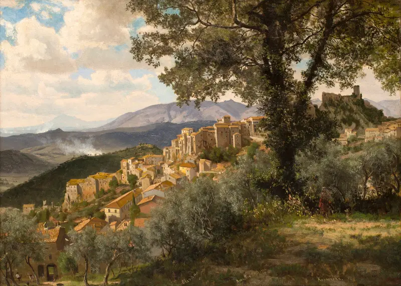 Olevano av Albert Bierstadt