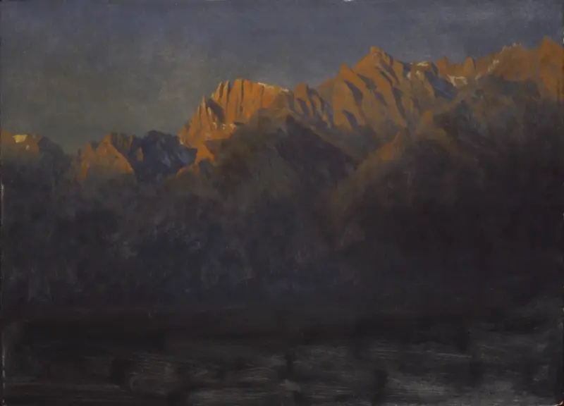 Sunrise in the Sierras av Albert Bierstadt