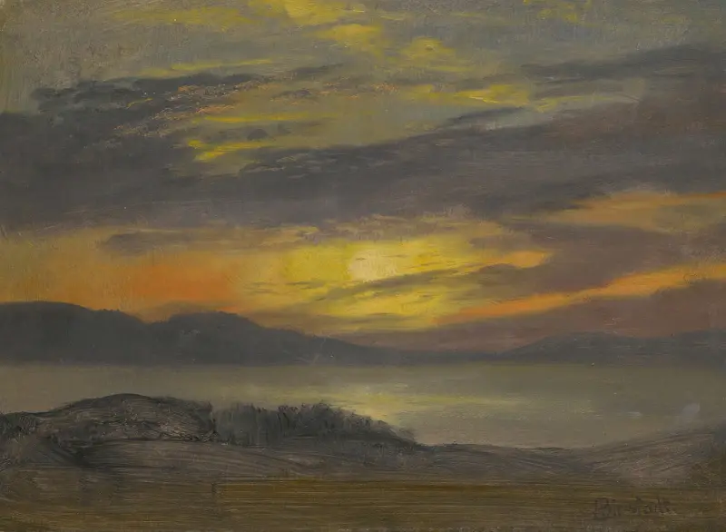 Sunset av Albert Bierstadt