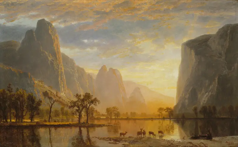 Valley of the Yosemite av Albert Bierstadt