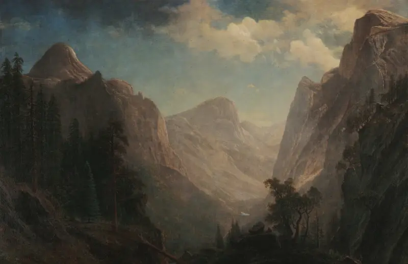 Vy i Yosemitedalen av Albert Bierstadt