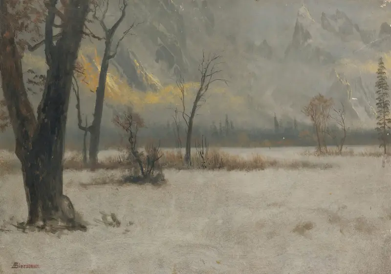 Zimowy krajobraz, Albert Bierstadt