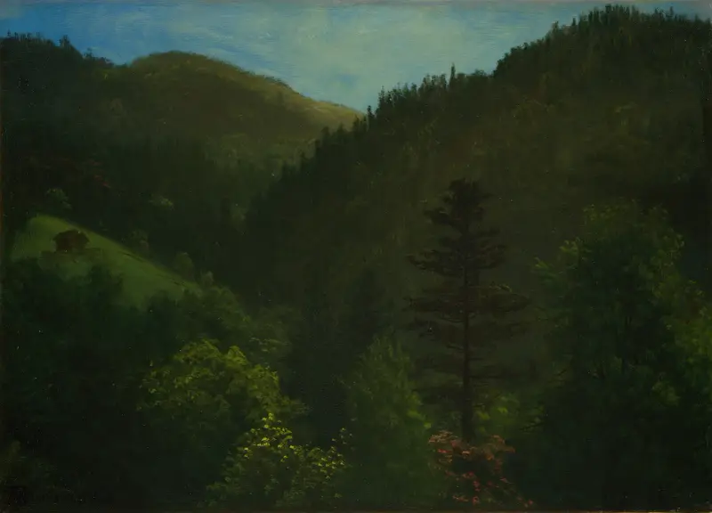 Skogslandskap av Albert Bierstadt
