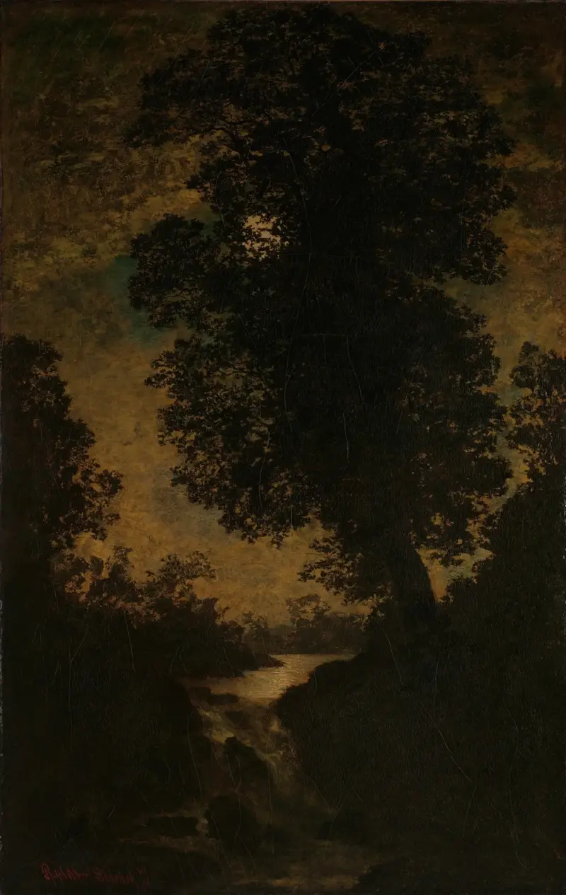 Ein Wasserfall im Mondschein von Ralph Albert Blakelock