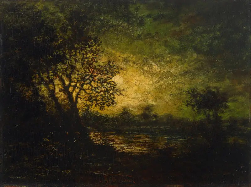 Měsíční svit, 1883, Ralph Albert Blakelock