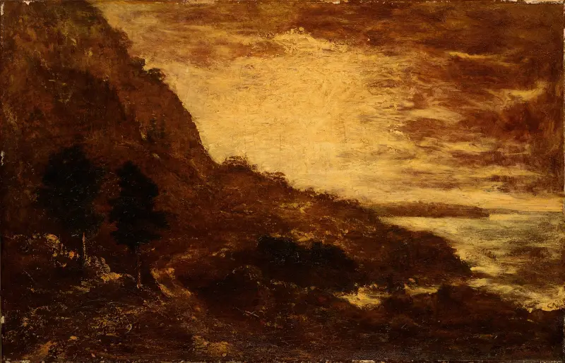 Sunset, Navarro Ridge, California Coast av Ralph Albert Blakelock