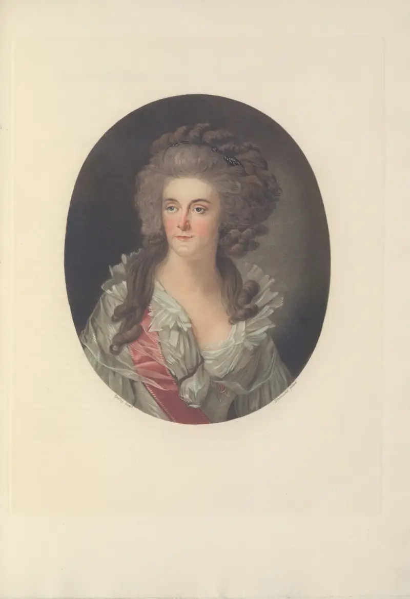 Frederica Sophia Wilhelmina of Prussia, Princess of Orange Nassau (C. M. Descourtis after J. F. A. Tischbein) av Albert Christophle