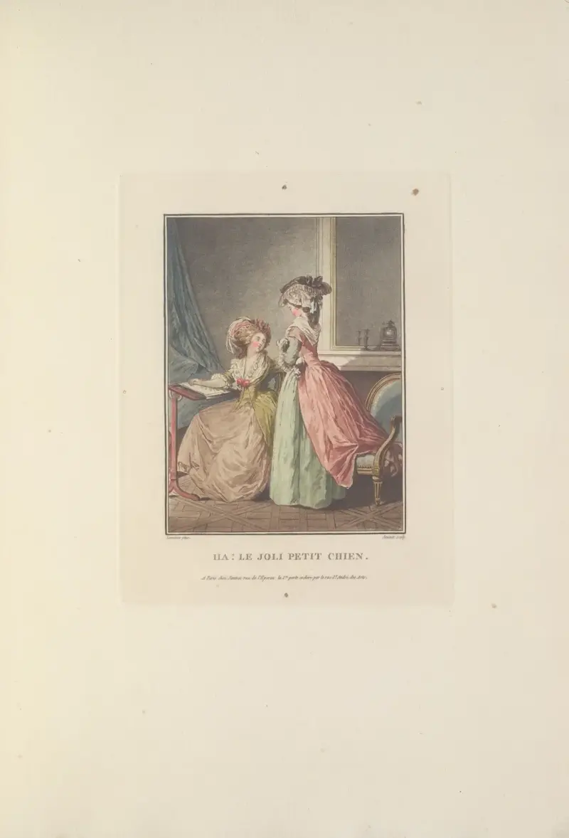 Ha! Le Joli Petit Chien (F. Janinet after N. Lavreince) av Albert Christophle