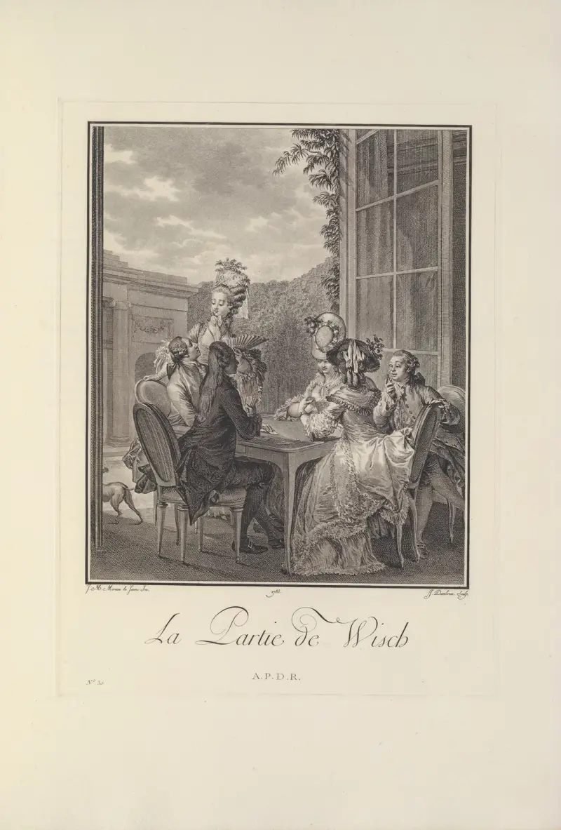 La Partie de Wisch (J.Dambrun after J. M. Moreau le Jeune) av Albert Christophle