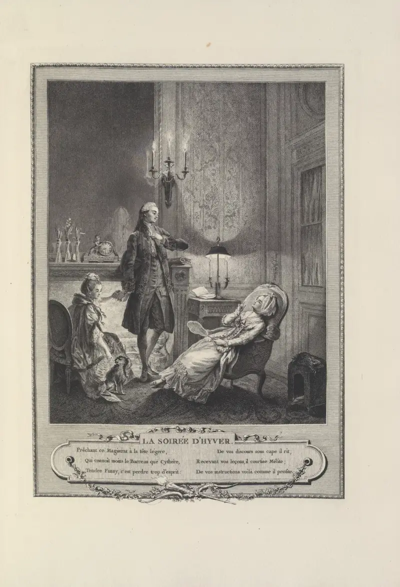 La Soirée d’Hyver (F. R. Ingouf le Jeune after S. Freudenberger) av Albert Christophle