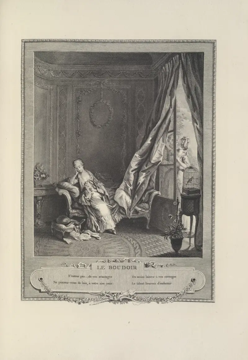Le Boudoir (P. Malœuvre after S. Freudenberger) av Albert Christophle