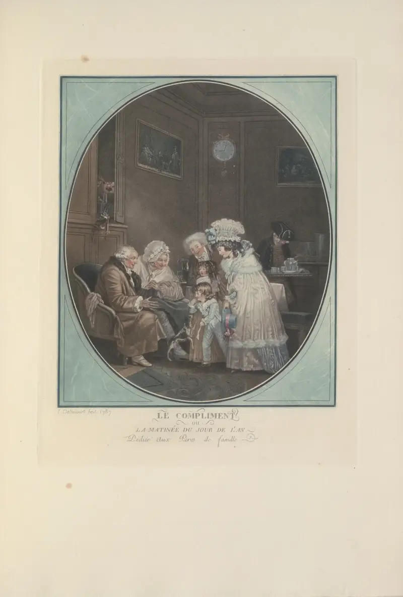 Nyårshälsningen (P. J. L. Debucourt) av Albert Christophle