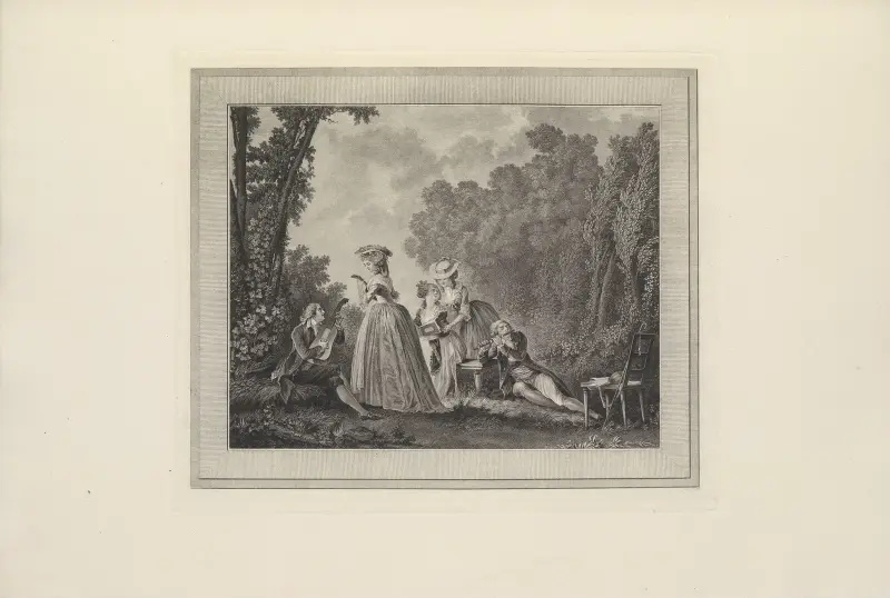 Le Concert Agréable (C. N. Varin) av Albert Christophle