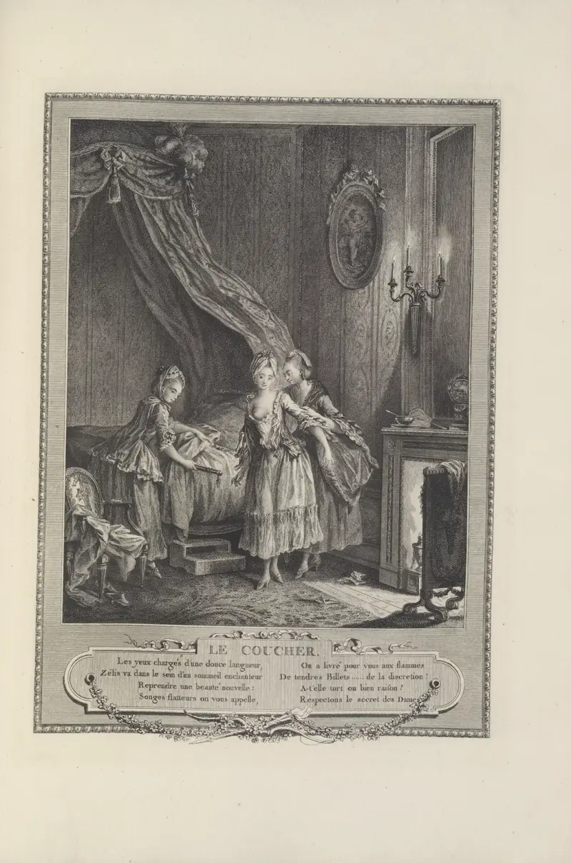 Le Coucher (Duclos and Bosse after S. Freudenberger) av Albert Christophle