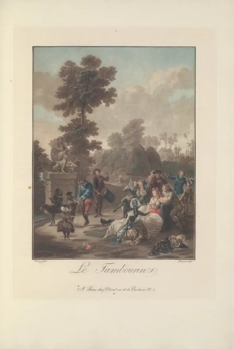 Tamburinen (C. M. Descourtis efter N. A. Taunay) av Albert Christophle