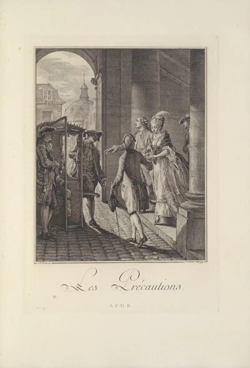 Lés Précautions (P. A. Martini podle J. M. Moreaua le Jeune), Albert Christophle