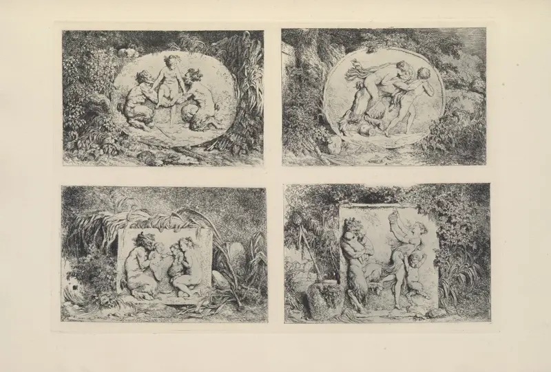 De fyra backanalerna (J. H. Fragonard) av Albert Christophle