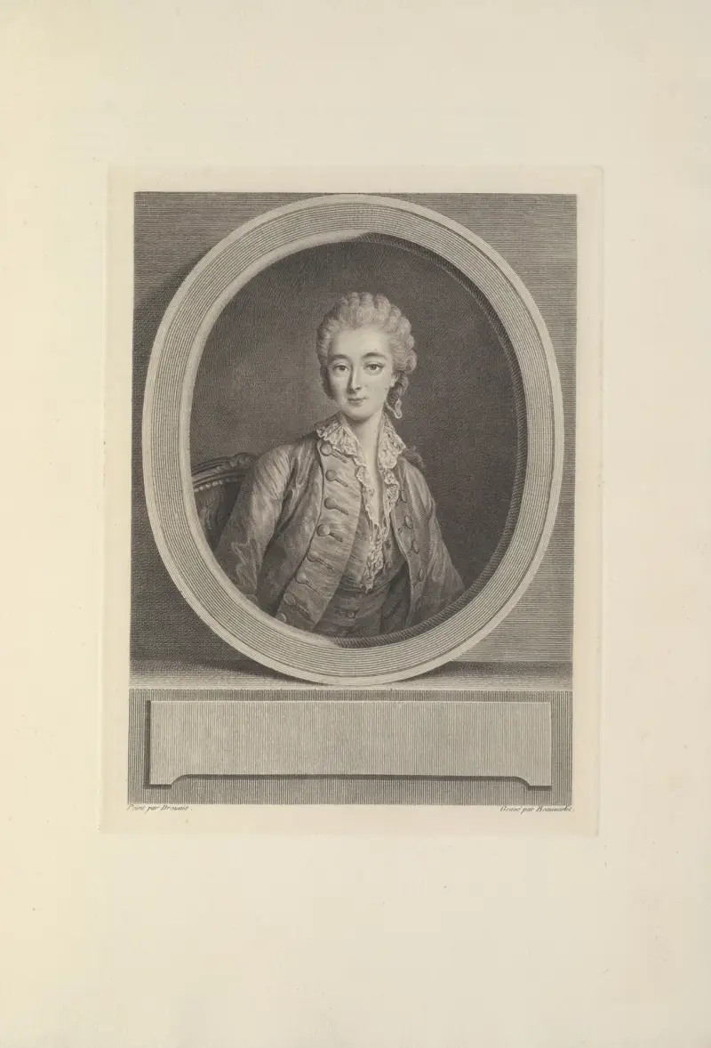Madame du Barry (J. F. Beauvarlet after F. H. Drouais) av Albert Christophle