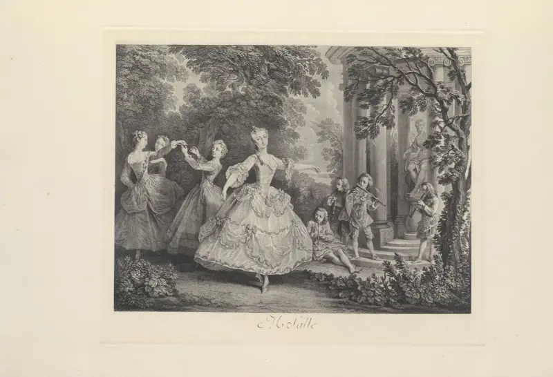 Mademoiselle Sallé (N. de Larmessin after N. Lancret) av Albert Christophle