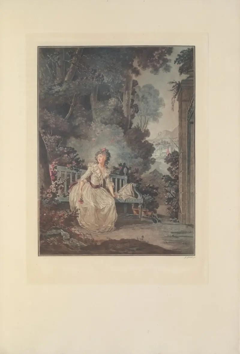Nina, ou la Folle par Amour (F. Janinet after C. J. B. Hoin) av Albert Christophle