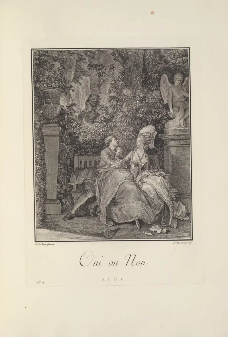 Oui ou Non (N. Thomas efter J. M. Moreau le Jeune) av Albert Christophle