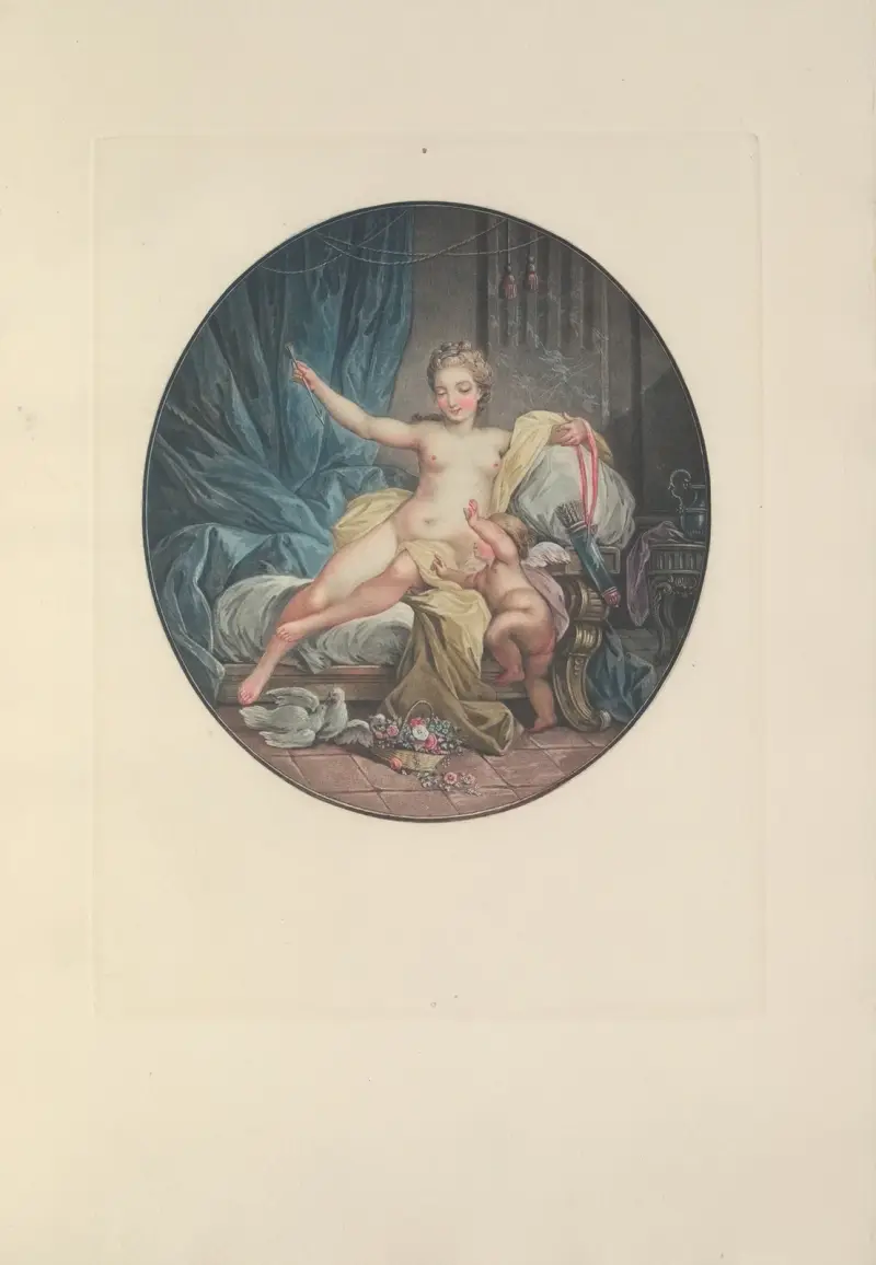 Vénus Désarmant l’Amour (F. Janinet after J. Charlier) av Albert Christophle