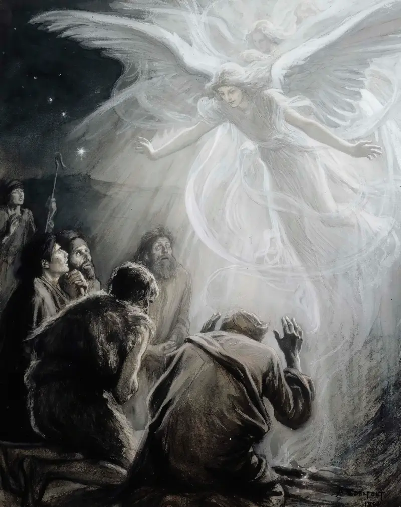 Revelation Of Angels To Shepherds av Albert Edelfelt