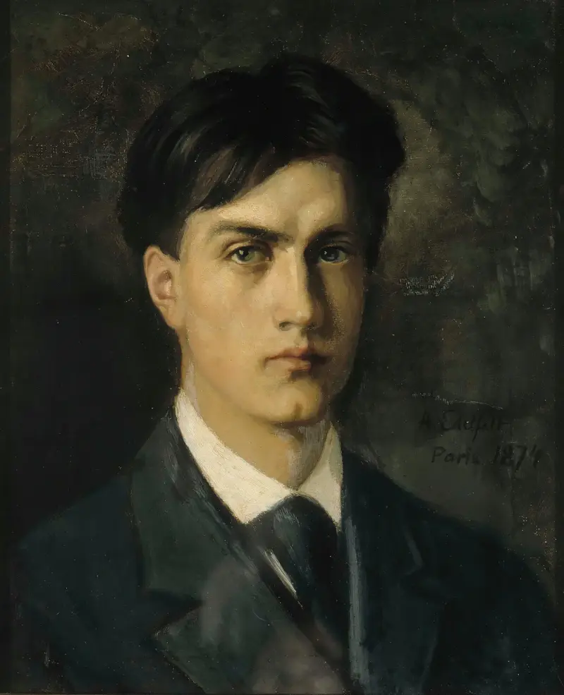 Autoportrét, Albert Edelfelt
