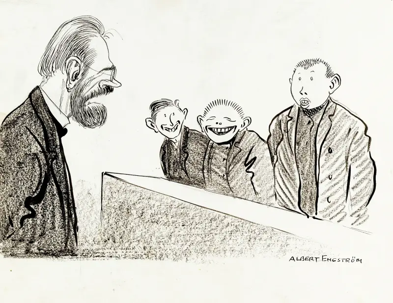 In der Kleinen Schule von Albert Engström