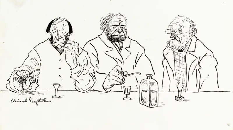 Bauern in Längshult von Albert Engström