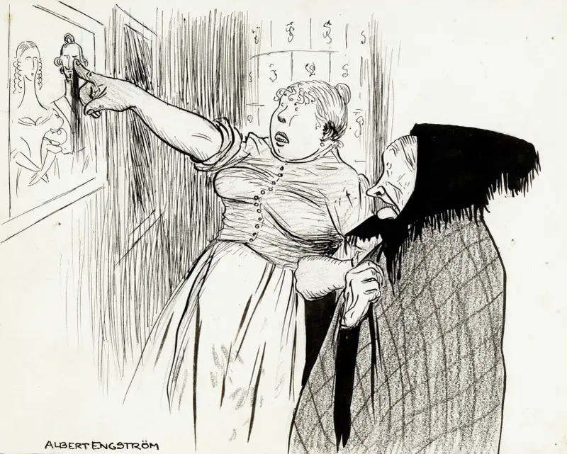 Alte Lena aus Knifvatorp von Albert Engström