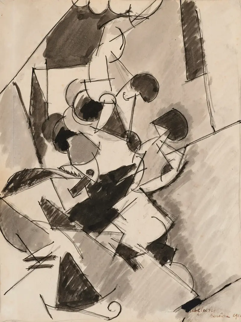 Acrobates av Albert Gleizes