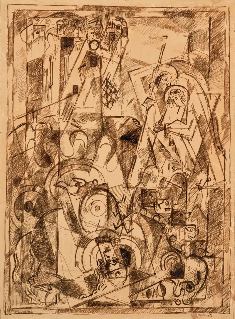 Chute de Babylone av Albert Gleizes