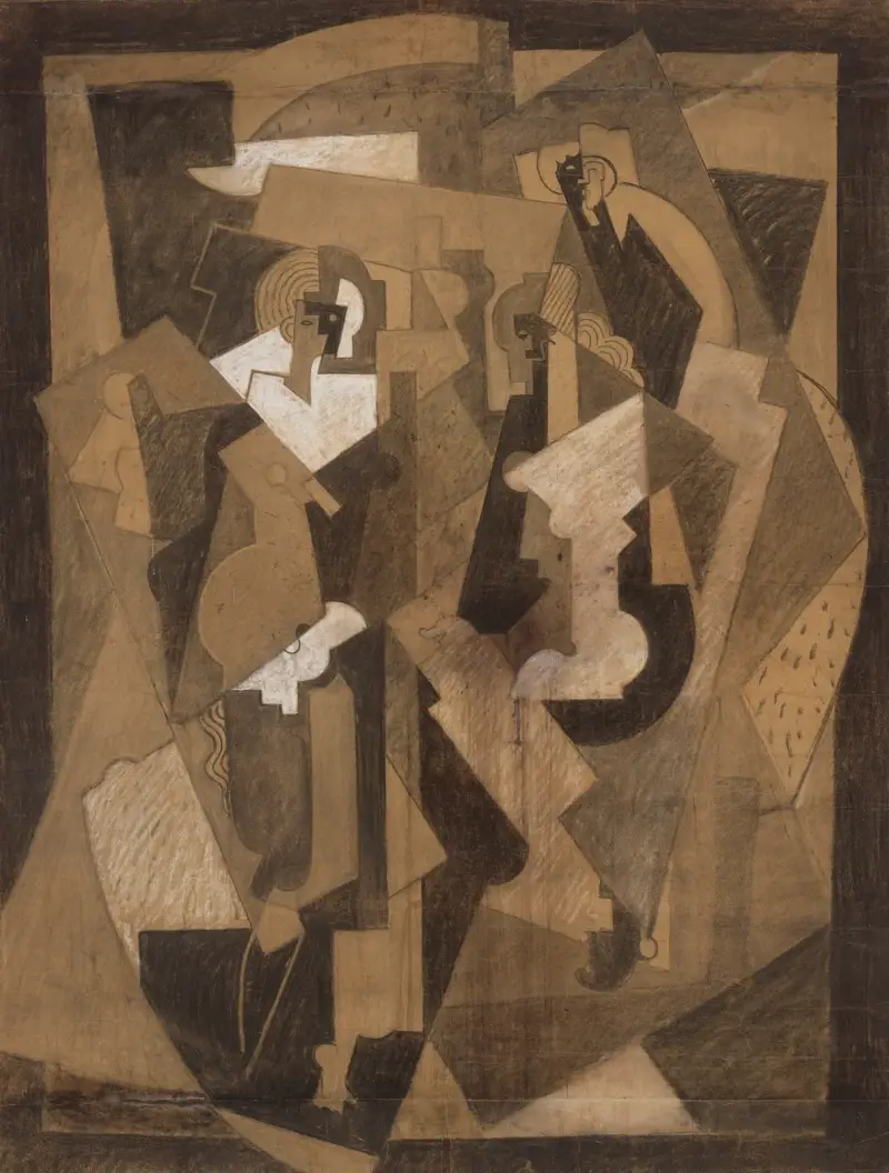 Komposition med tre figurer av Albert Gleizes