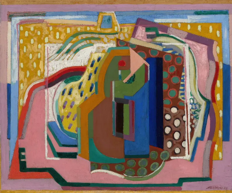 Composition; La femme en vert av Albert Gleizes