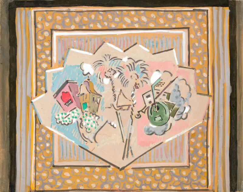 Étude pour le rideau de scène de Jane Daimé av Albert Gleizes