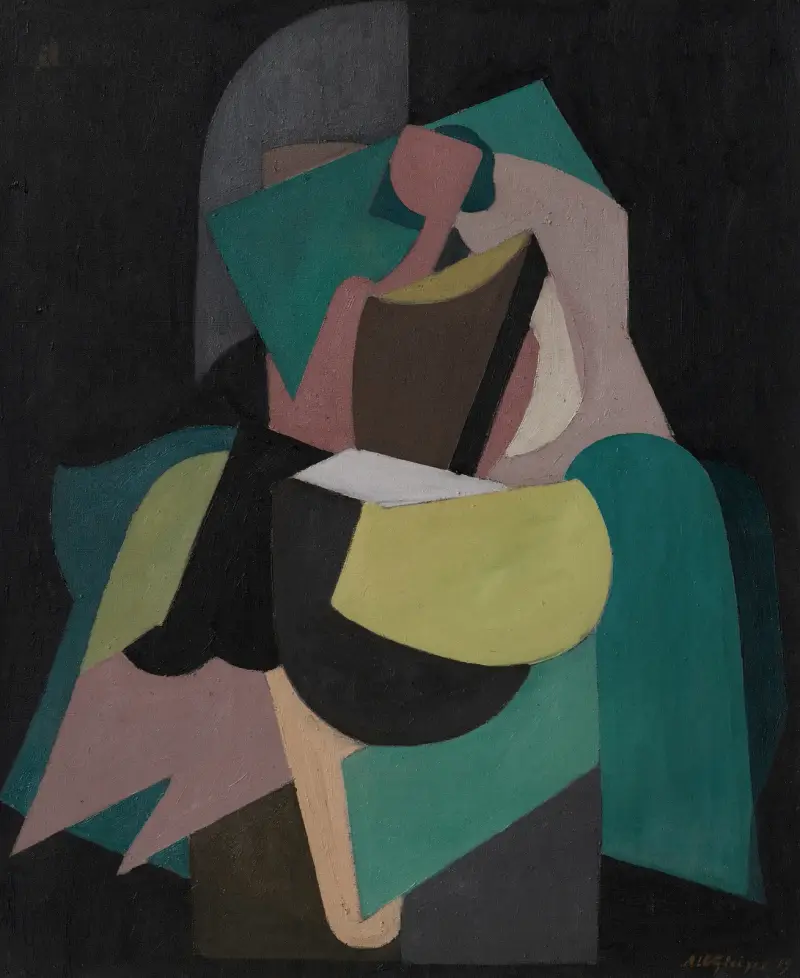 Sitzende Frau von Albert Gleizes