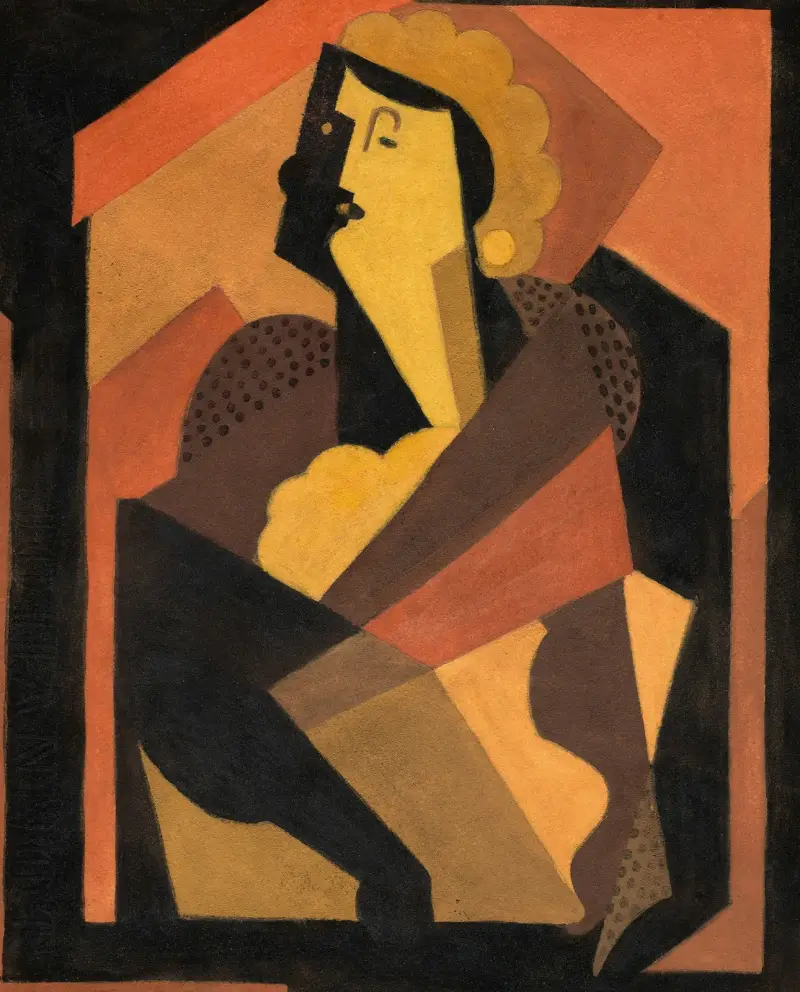 Kvinnan med den svarta handsken av Albert Gleizes