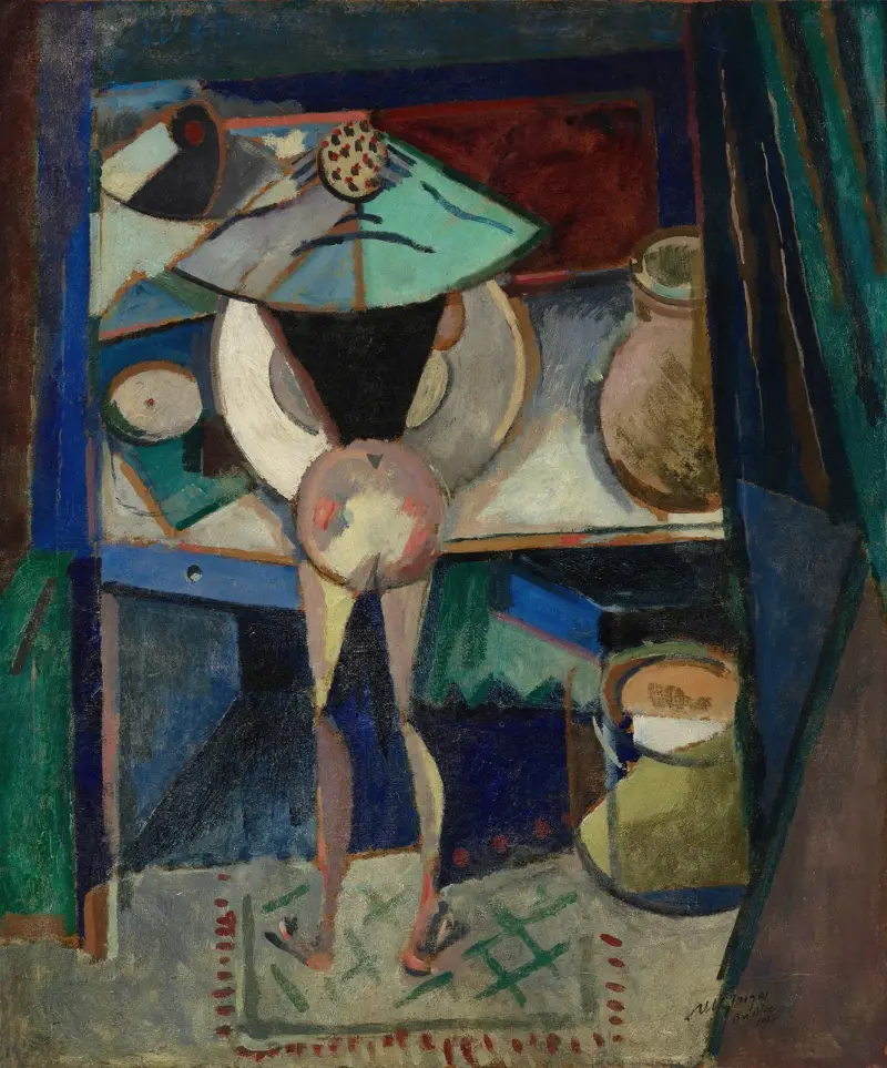 Akt bei der Toilette von Albert Gleizes