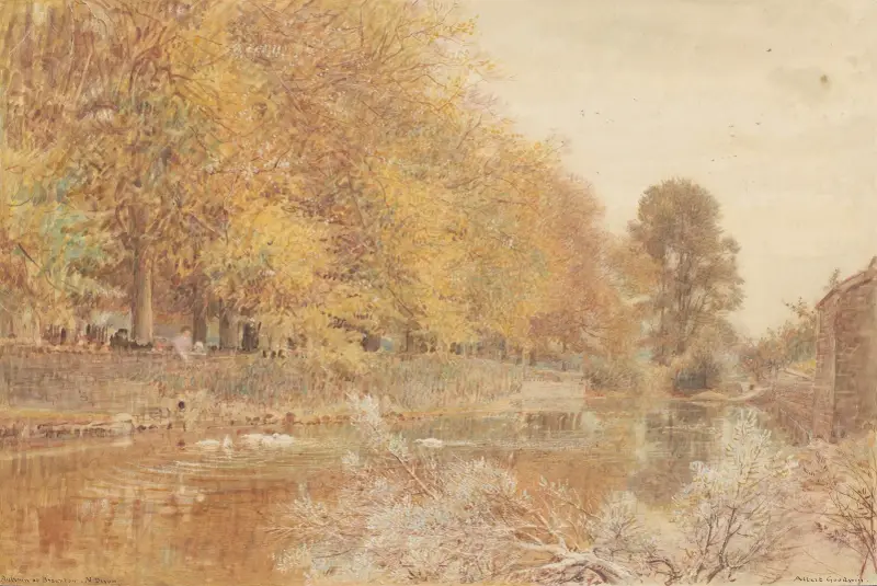 Herbst bei Braunston, North Devon von Albert Goodwin