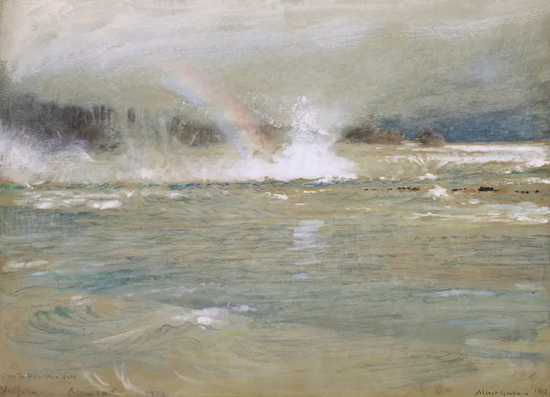 Nad Podkovovými vodopády, Niagara, Albert Goodwin