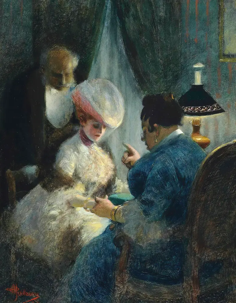 Ett besök hos spådamen av Albert Guillaume