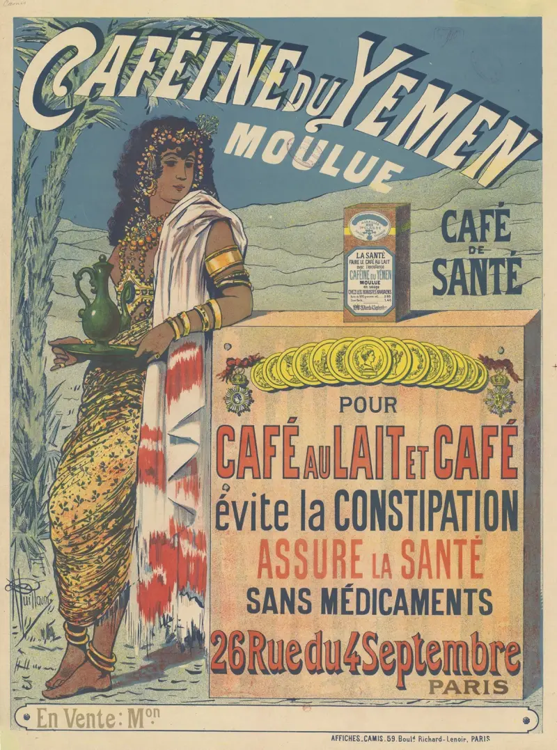 Caféine du Yémen, moulue. Café de santé pour café au lait et café, évite la constipation av Albert Guillaume