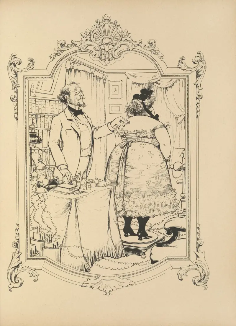 Minnen av en spegel, plansch 10 av Albert Guillaume